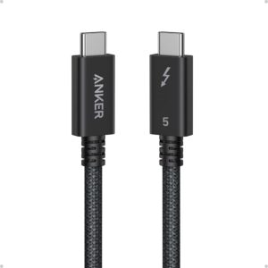 Alternative view of Anker Prime Thunderbolt 5 Cable, 1.7 FT USB C to USB C Cable, 240W Charging, 80Gbps Data Transfer, Up to 120Gbps Bandwidth, 8K/4K Displays, for iPhone 16, MacBook, and More (Thunderbolt 5-Certified)