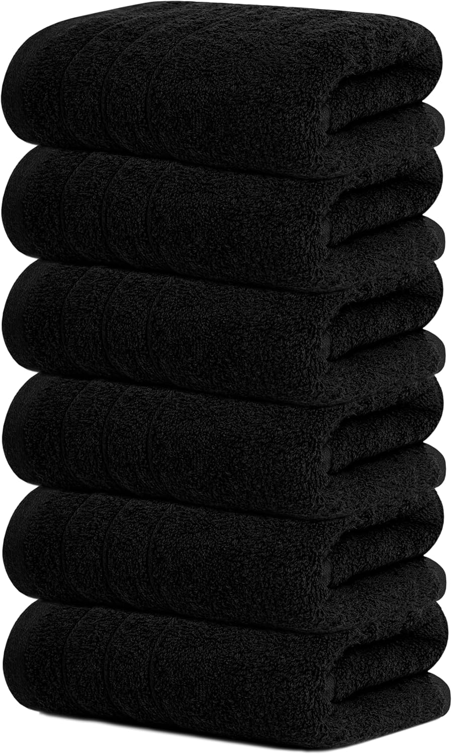 Tens Towels Pack of 6 Hand Towels, 100% Cotton, Lighter Weight, Quick to Dry, 16 x 28 Inches, Super Soft & Absorbent, Perfect for Bathroom & Kitchen, Dark Grey - Image 10