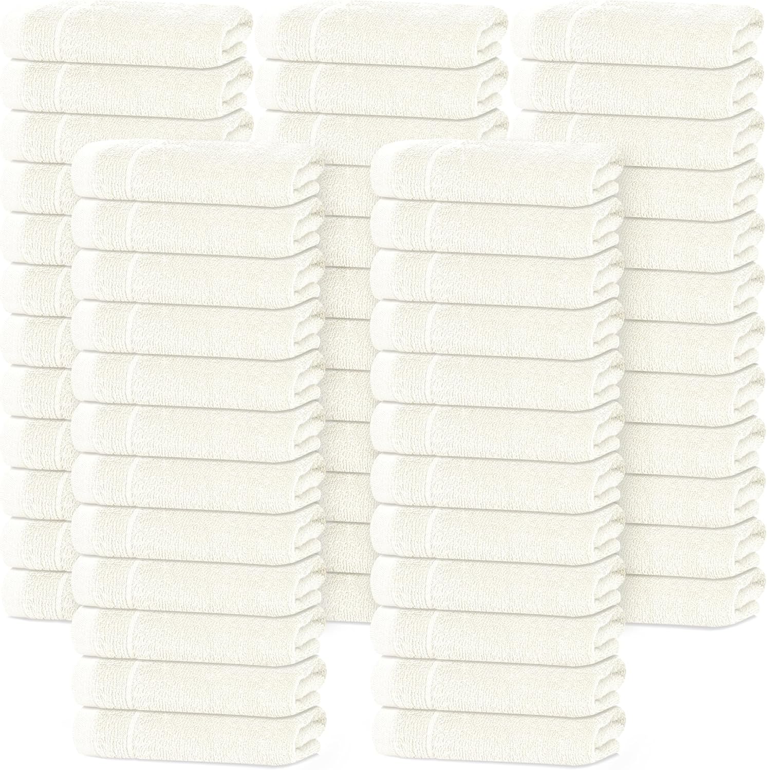 Tens Towels Pack of 60 Washcloths, 12 x 12 Inches, Lighter Weight, Quick to Dry, Super Soft & Absorbent, Gentle Face Towels, Hotel Quality, Perfect for Bathroom, Gym, Spa, Dark Grey - Image 13