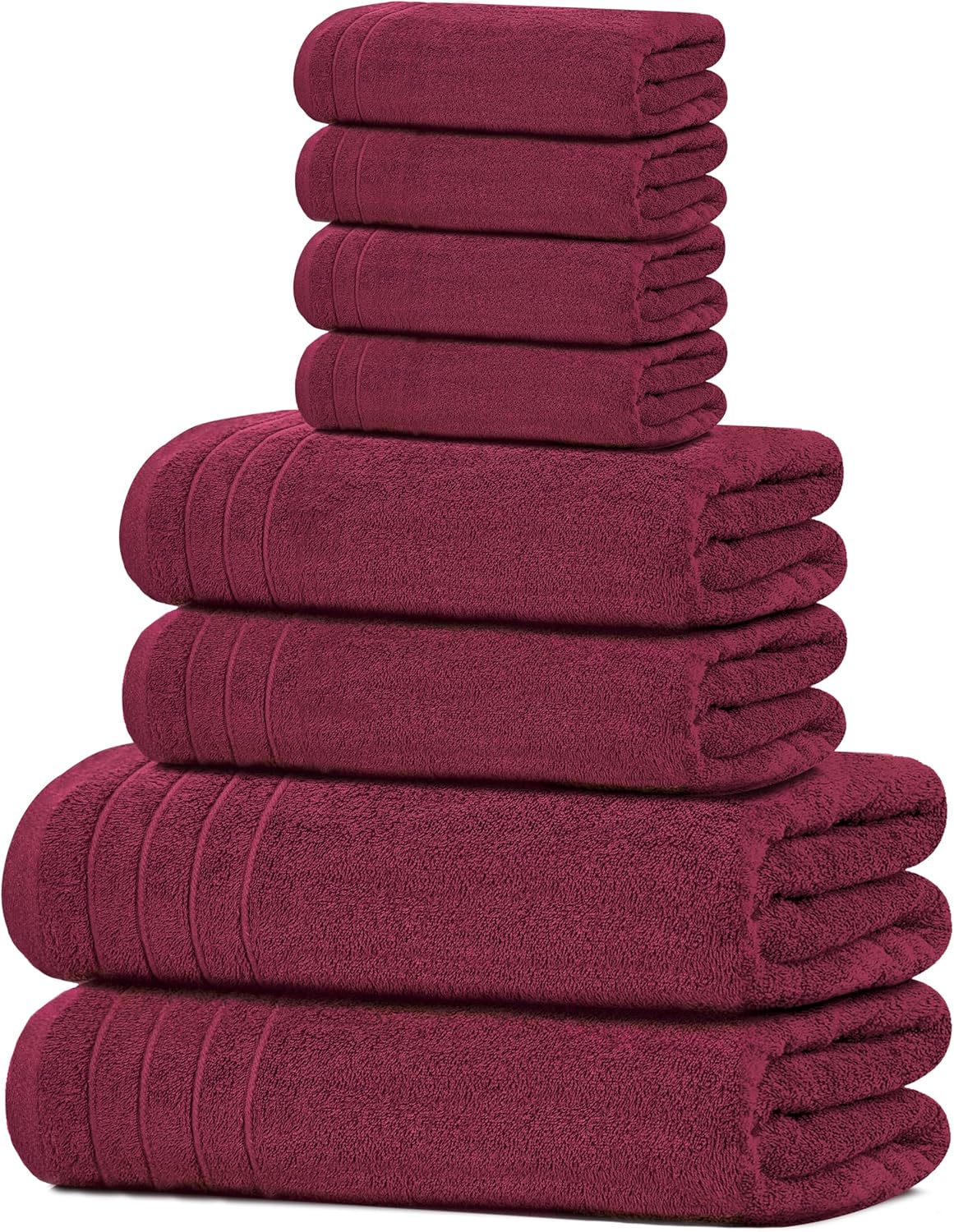 Tens Towels Pack of 8 Towels Set, 2 Extra Large Bath, 2 Hand, 4 Washcloths, 100% Cotton, Lighter Weight, Quicker to Dry, Super Absorbent, Perfect for Bathroom, Cool Grey - Image 5