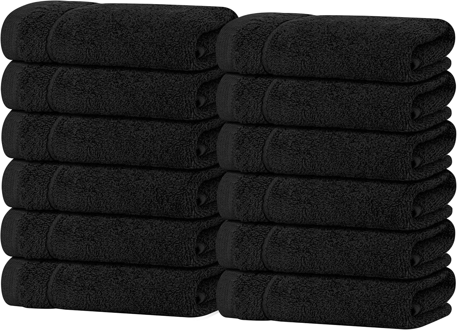 Tens Towels Pack of 60 Washcloths, 12 x 12 Inches, Lighter Weight, Quick to Dry, Super Soft & Absorbent, Gentle Face Towels, Hotel Quality, Perfect for Bathroom, Gym, Spa, Dark Grey - Image 4