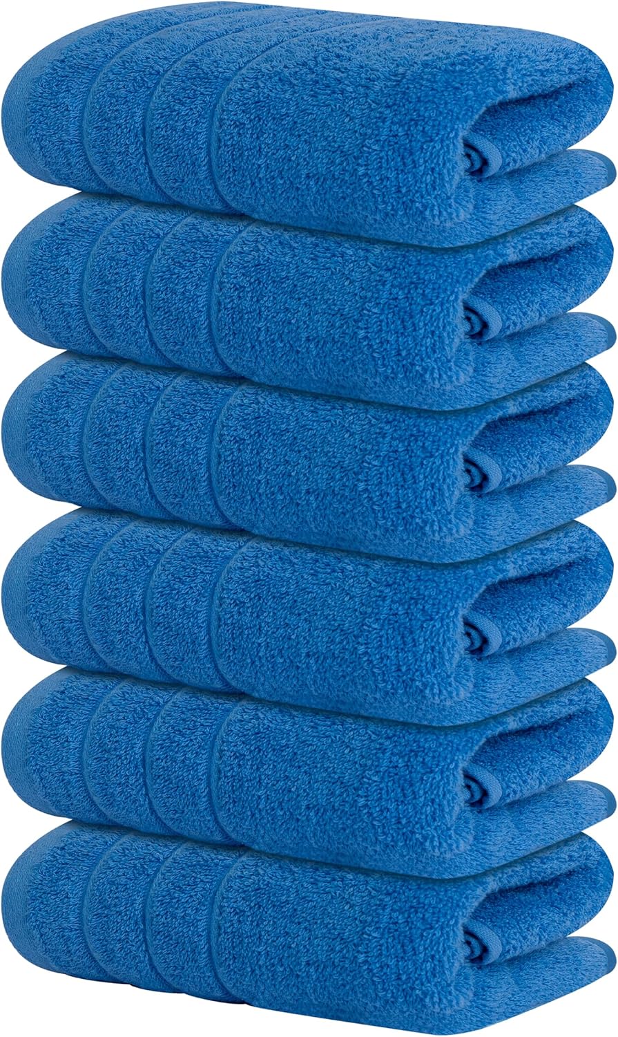 Tens Towels Pack of 6 Hand Towels, 100% Cotton, Lighter Weight, Quick to Dry, 16 x 28 Inches, Super Soft & Absorbent, Perfect for Bathroom & Kitchen, Dark Grey - Image 11