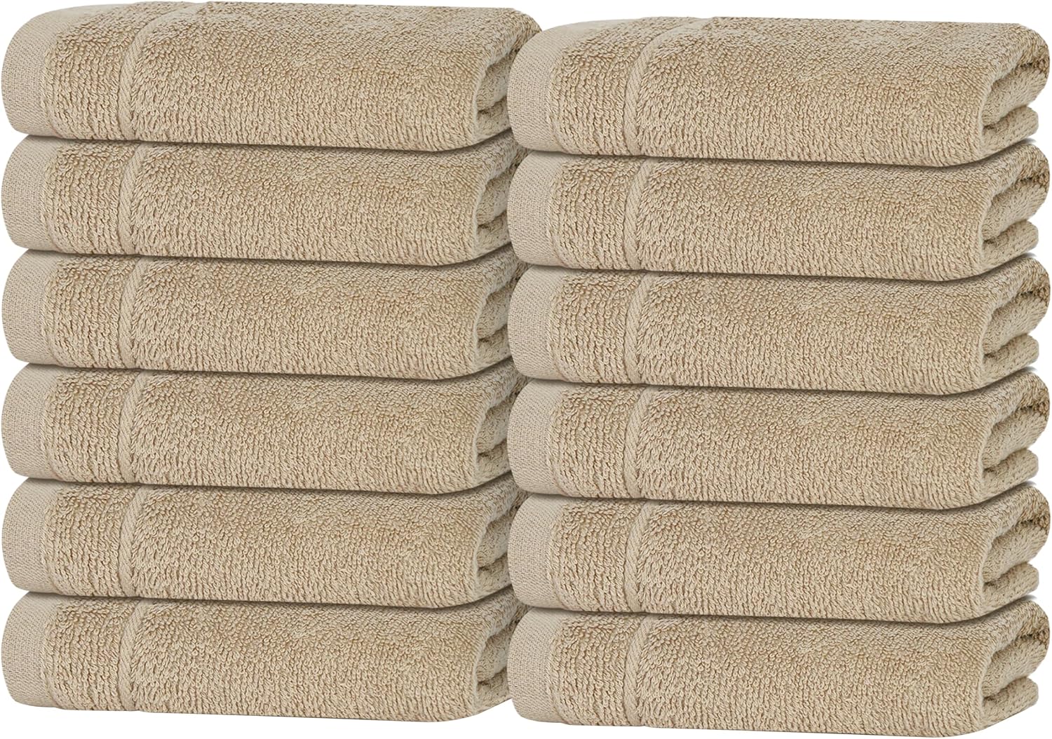 Tens Towels Pack of 60 Washcloths, 12 x 12 Inches, Lighter Weight, Quick to Dry, Super Soft & Absorbent, Gentle Face Towels, Hotel Quality, Perfect for Bathroom, Gym, Spa, Dark Grey - Image 14
