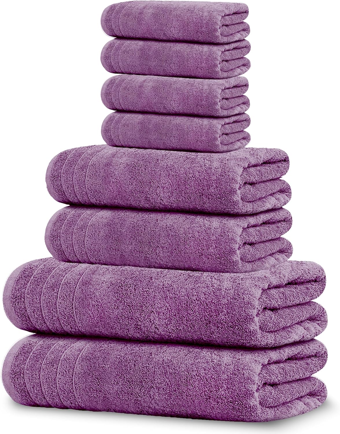 Tens Towels Pack of 8 Towels Set, 2 Extra Large Bath, 2 Hand, 4 Washcloths, 100% Cotton, Lighter Weight, Quicker to Dry, Super Absorbent, Perfect for Bathroom, Cool Grey - Image 12
