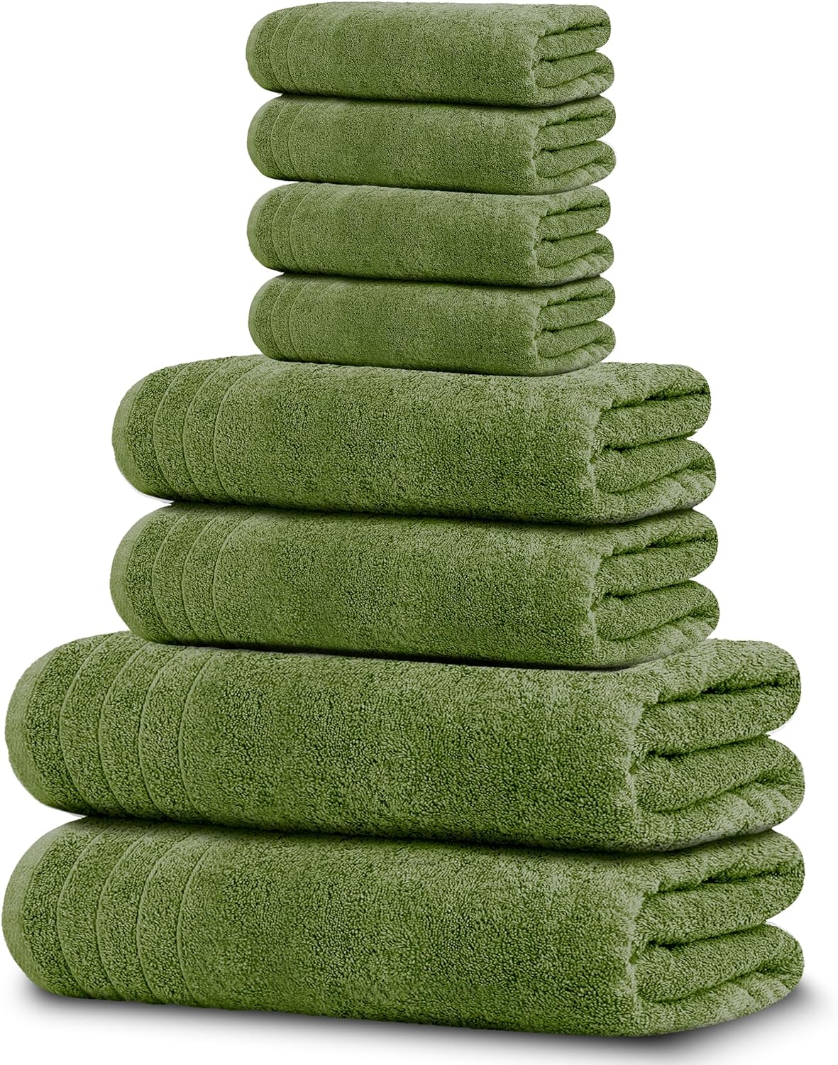 Tens Towels Pack of 8 Towels Set, 2 Extra Large Bath, 2 Hand, 4 Washcloths, 100% Cotton, Lighter Weight, Quicker to Dry, Super Absorbent, Perfect for Bathroom, Cool Grey - Image 14