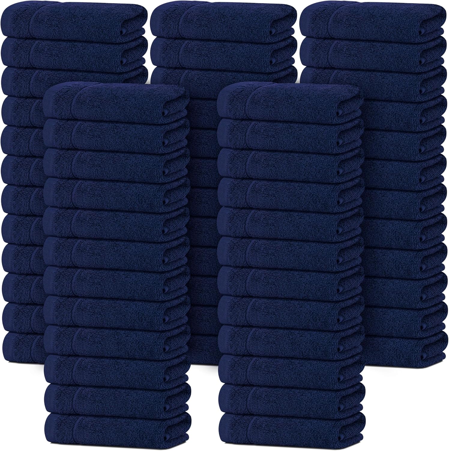 Tens Towels Pack of 60 Washcloths, 12 x 12 Inches, Lighter Weight, Quick to Dry, Super Soft & Absorbent, Gentle Face Towels, Hotel Quality, Perfect for Bathroom, Gym, Spa, Dark Grey - Image 16