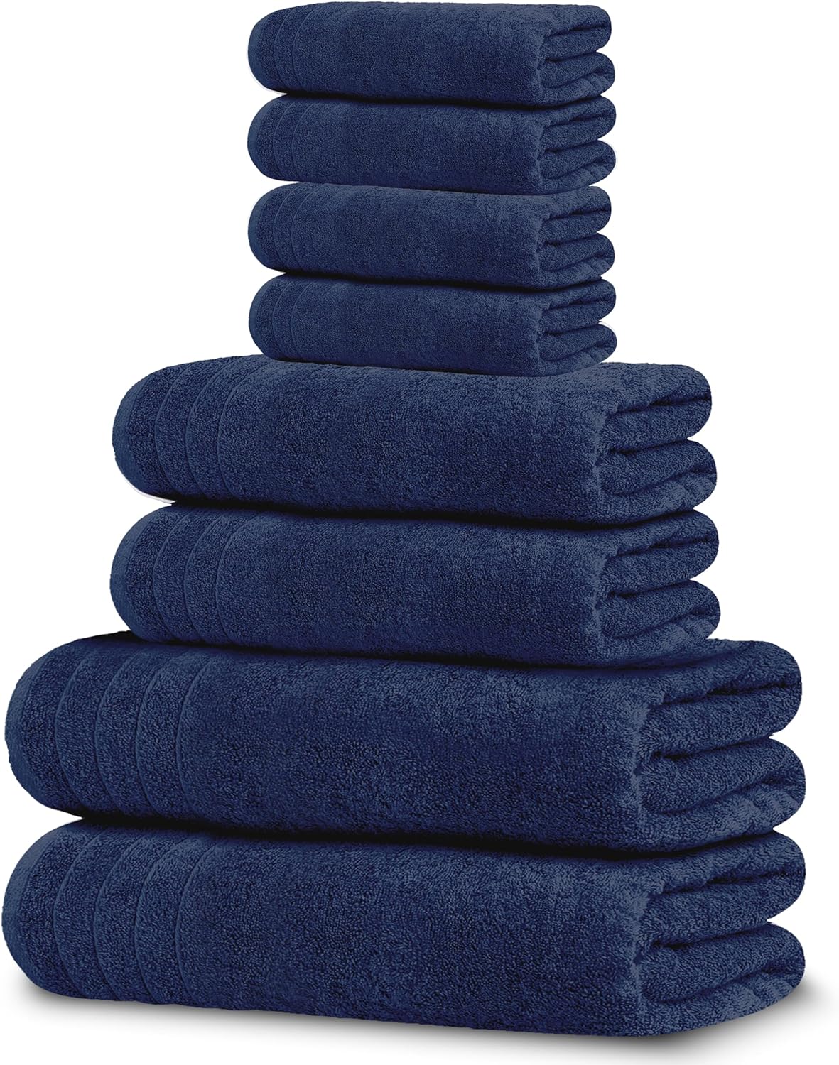 Tens Towels Pack of 8 Towels Set, 2 Extra Large Bath, 2 Hand, 4 Washcloths, 100% Cotton, Lighter Weight, Quicker to Dry, Super Absorbent, Perfect for Bathroom, Cool Grey - Image 9