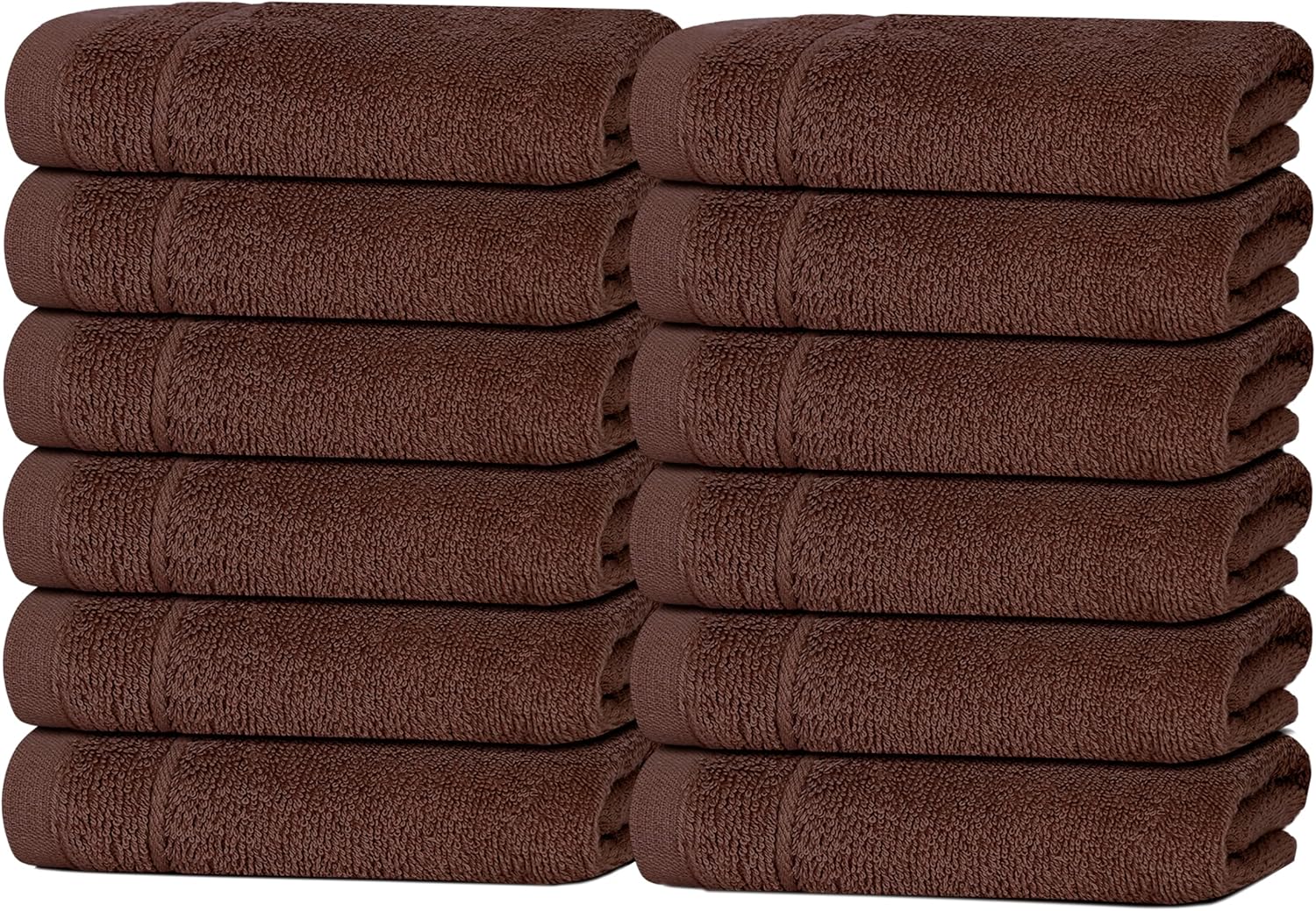 Tens Towels Pack of 60 Washcloths, 12 x 12 Inches, Lighter Weight, Quick to Dry, Super Soft & Absorbent, Gentle Face Towels, Hotel Quality, Perfect for Bathroom, Gym, Spa, Dark Grey - Image 5