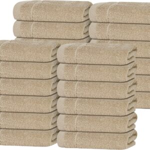 Alternative view of Tens Towels Pack of 60 Washcloths, 12 x 12 Inches, Lighter Weight, Quick to Dry, Super Soft & Absorbent, Gentle Face Towels, Hotel Quality, Perfect for Bathroom, Gym, Spa, Dark Grey