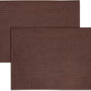 Alternative view of Tens Towels Pack of 2 Bath Mats 100% Cotton, 20 x 32 Inches, Super Absorbent, Hotel Quality Premium Floor Towels, Luxurious, Soft & Quick Dry, Not a Bathroom Rug, Black