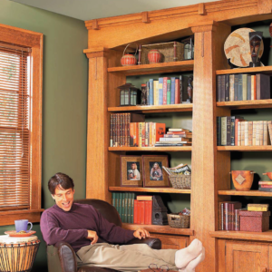Alternative view of Mission Oak Built-in Bookcase